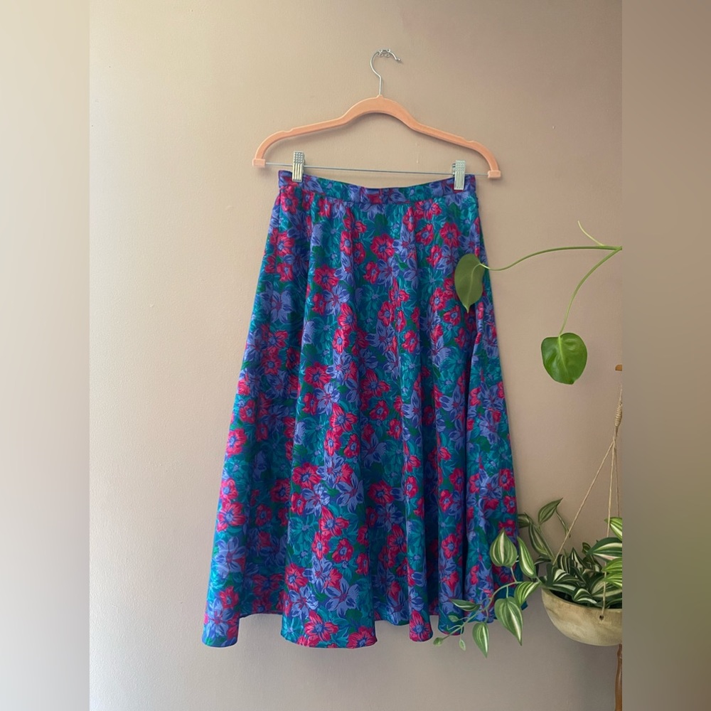 Vintage Floral Slip Skirt